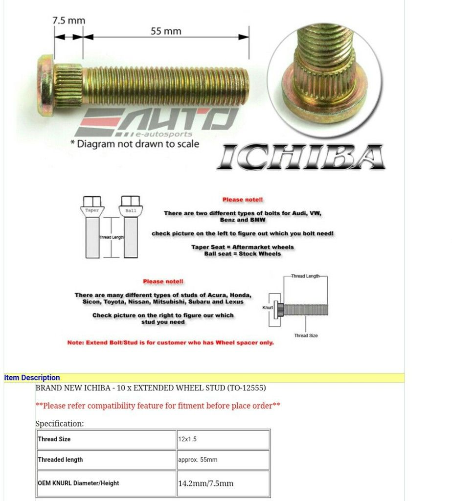 Kia Forte Forum Sedan / Koup / Forte5 Forums 20102013 Wheel Stud Specs